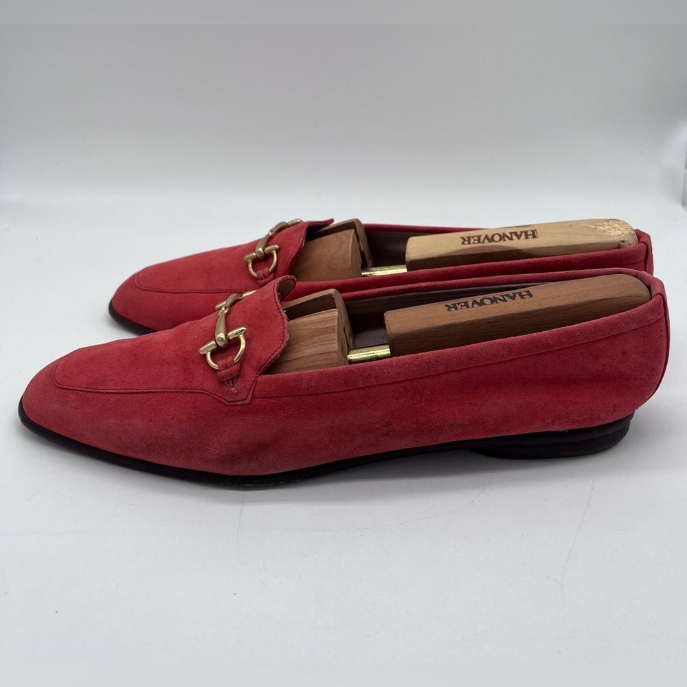 Gucci Women’s Jordaan Suede Accent Loafers 38.5 - Picture 4 of 15